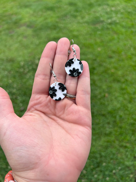 Clearance black flower drops