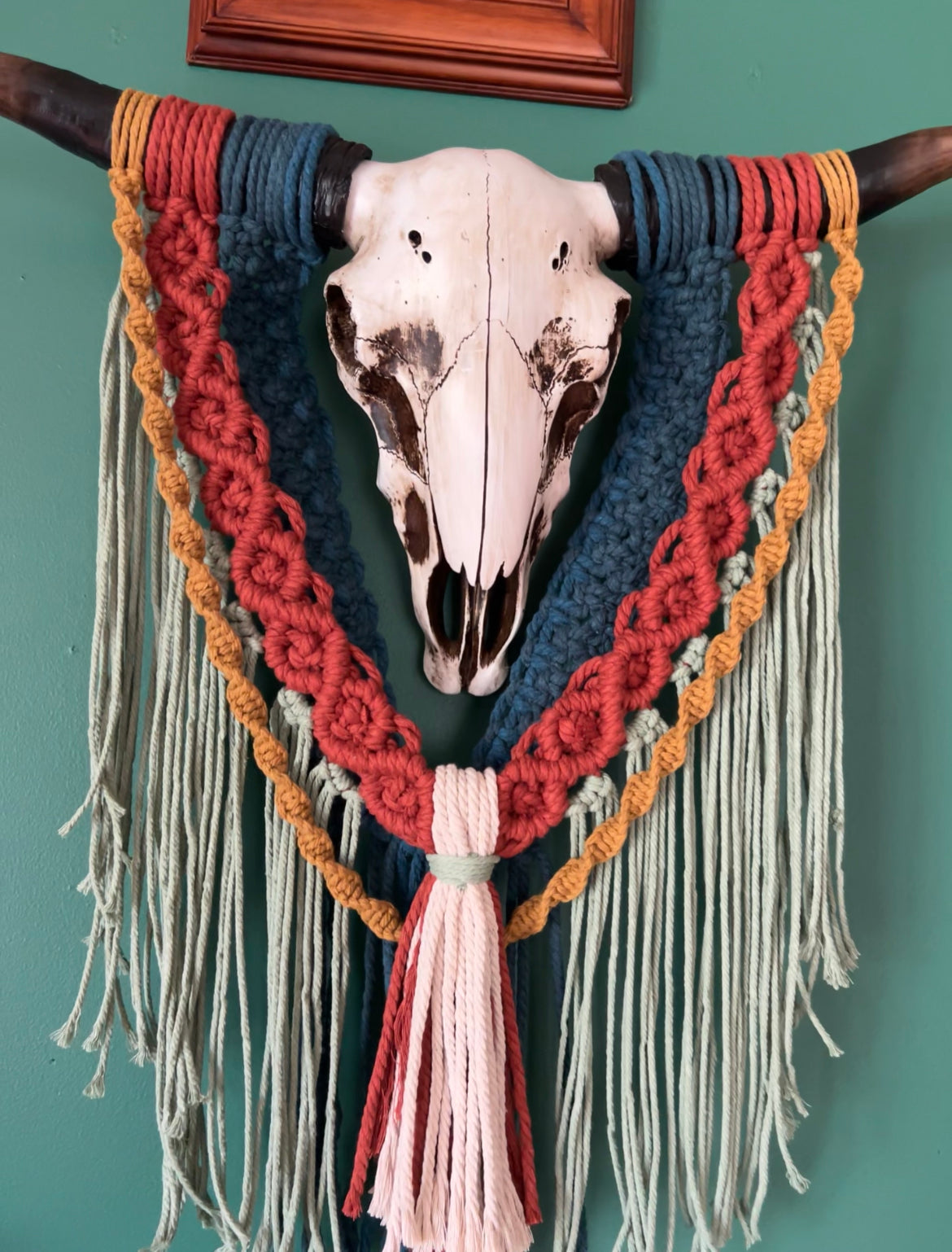 !NEW! Macrame bull skull