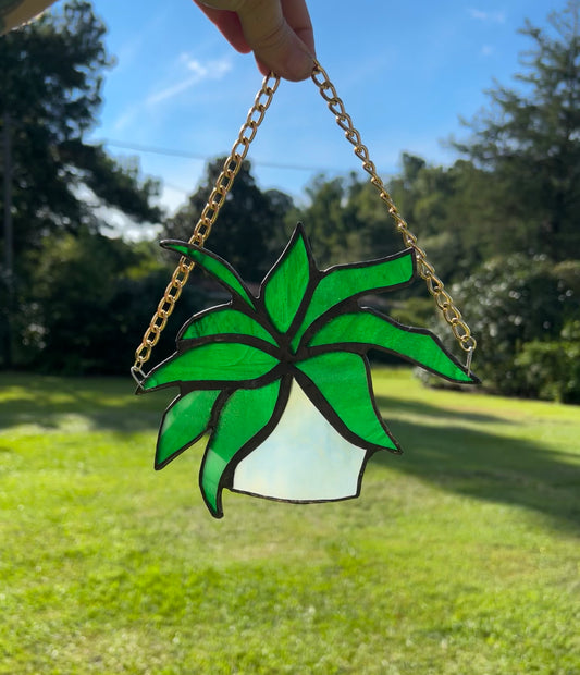 !NEW! Stained glass hanging plant