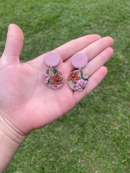 Matthew 17:20 floral earrings