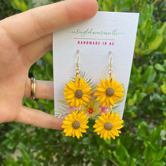 Cute flower earrings