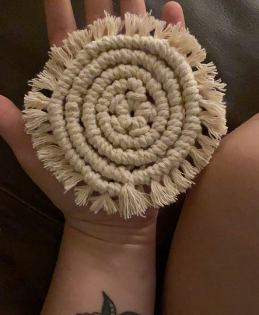 Macrame coasters